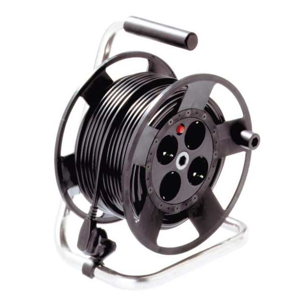 BACHMANN Schutzkontakt-Aufrollkabeltrommel 4fach 230VAC, 50 m