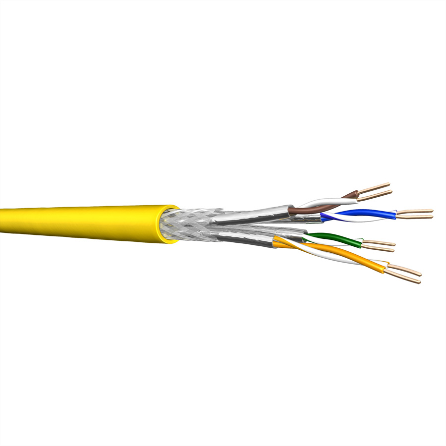 DRAKA UC2000/UCFUTURE COMPACT22 Cat.8.2 S/FTP H AWG 22 gelb, 500 m