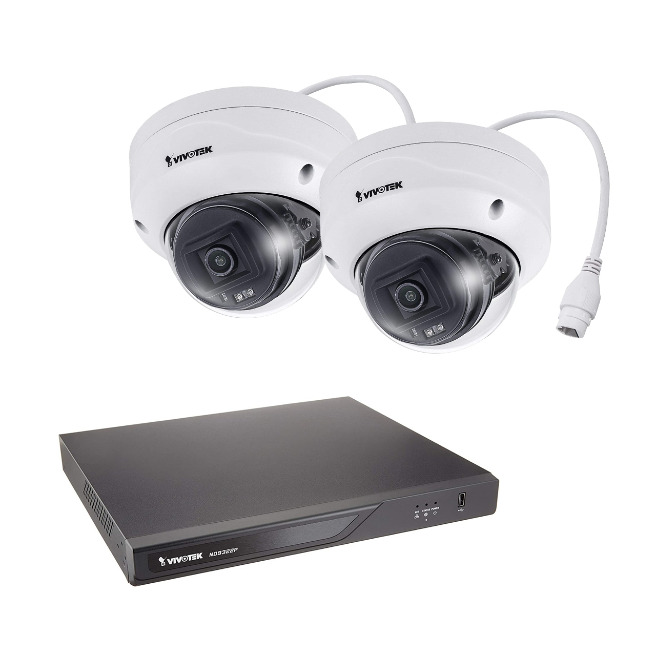 VIVOTEK NVR Fixed Dome Outdoor Bundle ND9322P-v2 + 2x FD9380-H (2,8mm)
