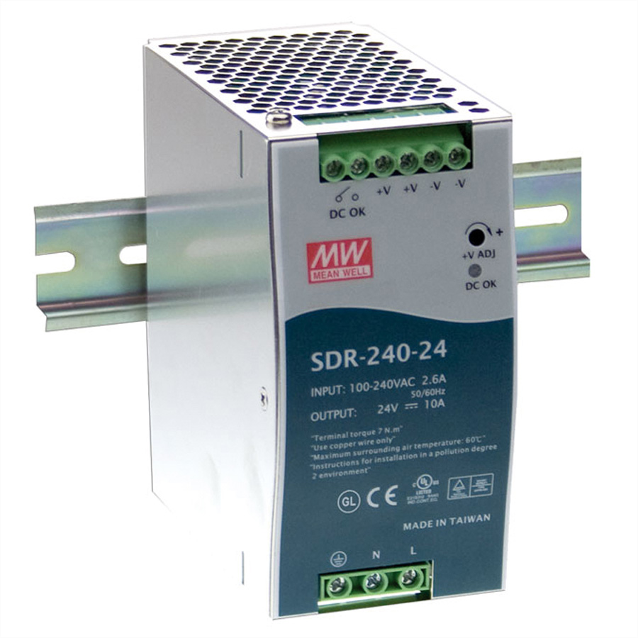 Mean Well SDR-240-24 Hutschienennetzteil 240W 24V DC