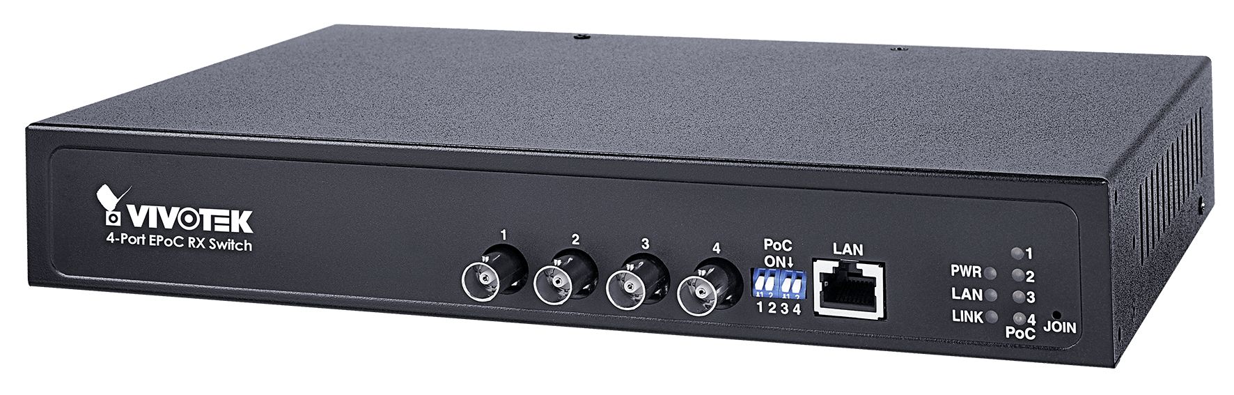 VIVOTEK AW-FCT-050A-250 EPoC, Indoor, 4x PoE over Coax, PoE Output