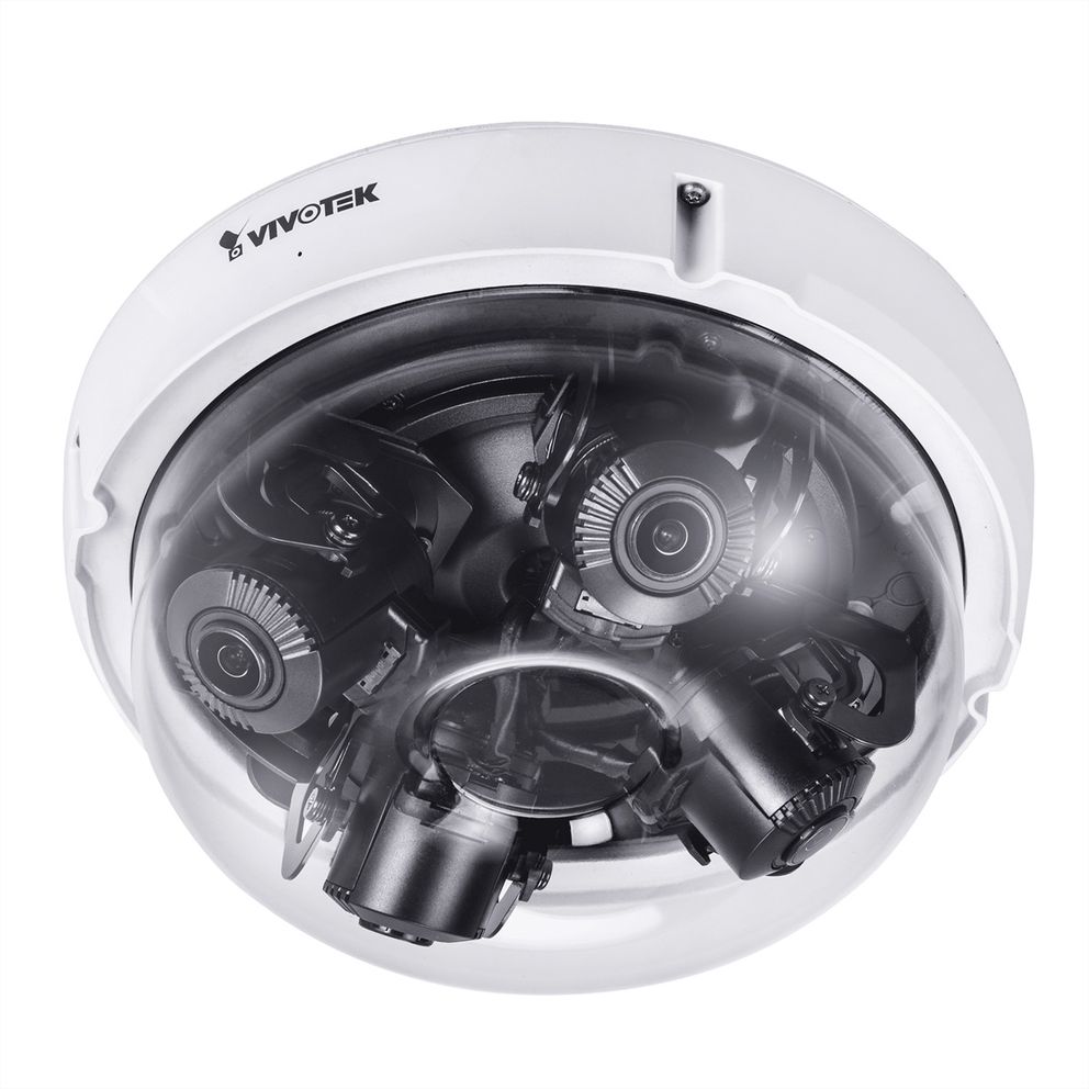 VIVOTEK MA9321-EHTV Multi-Sensor IP Kamera, 20MP, 4x Varioobjektiv, Remote-Focus, bis -40°C