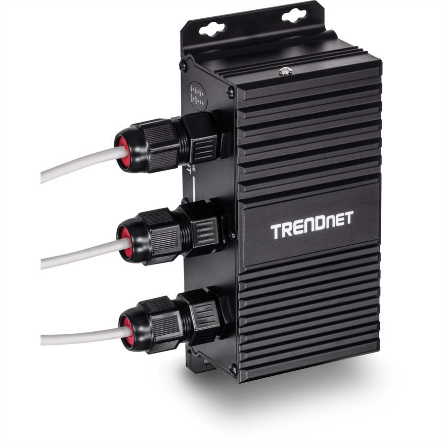 TRENDnet TI-EU120 2-Port UPoE Extender Industrial Outdoor Gigabit