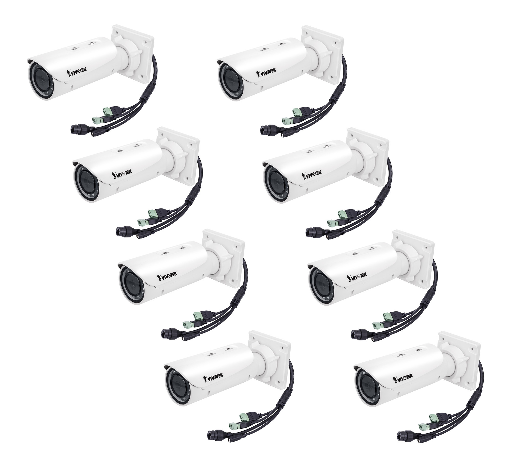 VIVOTEK IB8382T (8 Stück) Bullet IP Kamera 5MP, Outdoor, IR, PoE, 3-9mm, IP66, Smart