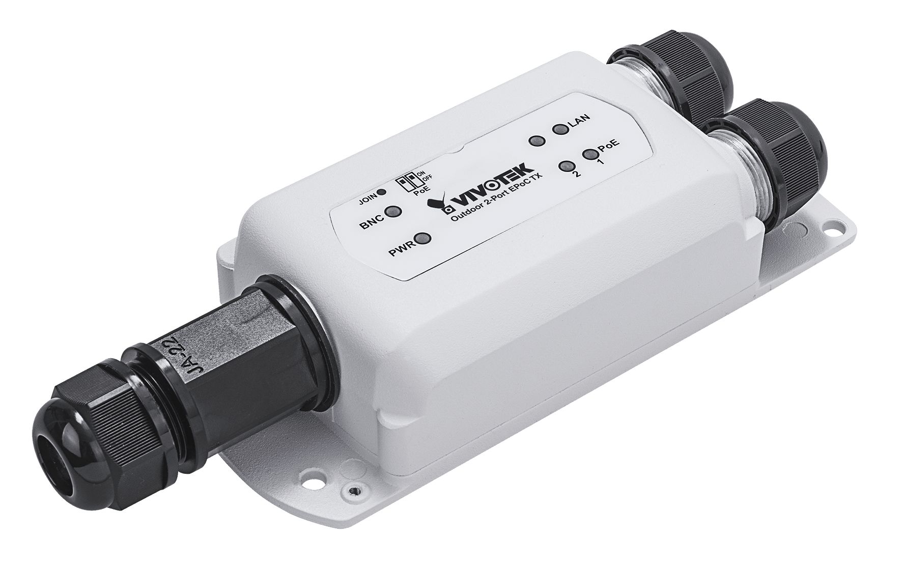 VIVOTEK AP-FEX-0250-T, EPoC, Outdoor, IP67, PoE over Coax, Empfänger, 1 Kamera