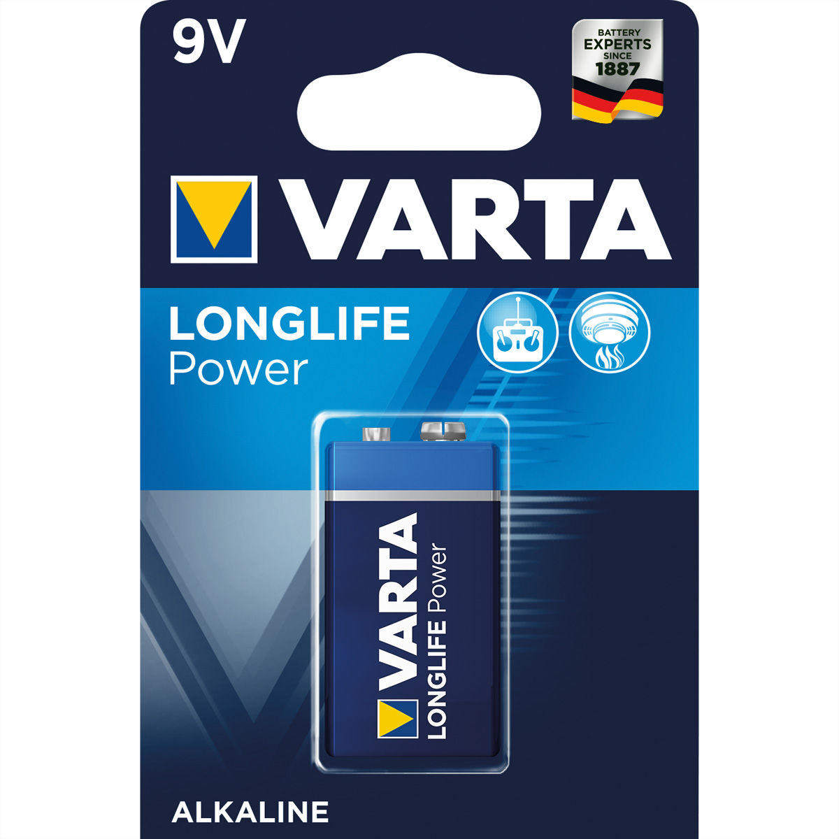 VARTA Batterie E-Block 6LR61, 9V