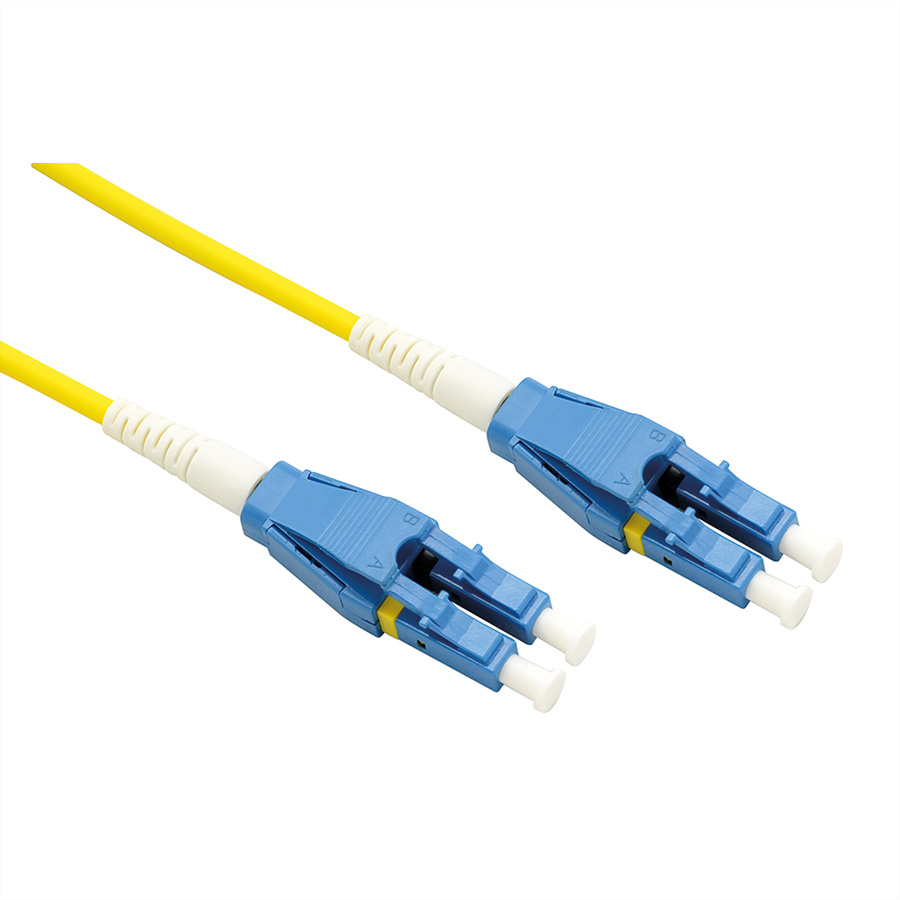 ROLINE LWL-Kabel Duplex, Single Mode 9/125µm OS2, LC/LC, gelb, 20 m