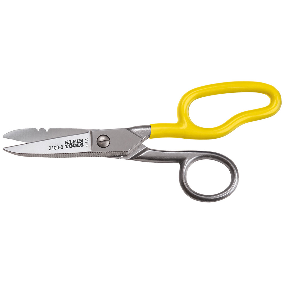 KLEIN TOOLS 2100-8 Free-Fall-Snip-Schere - Edelstahl