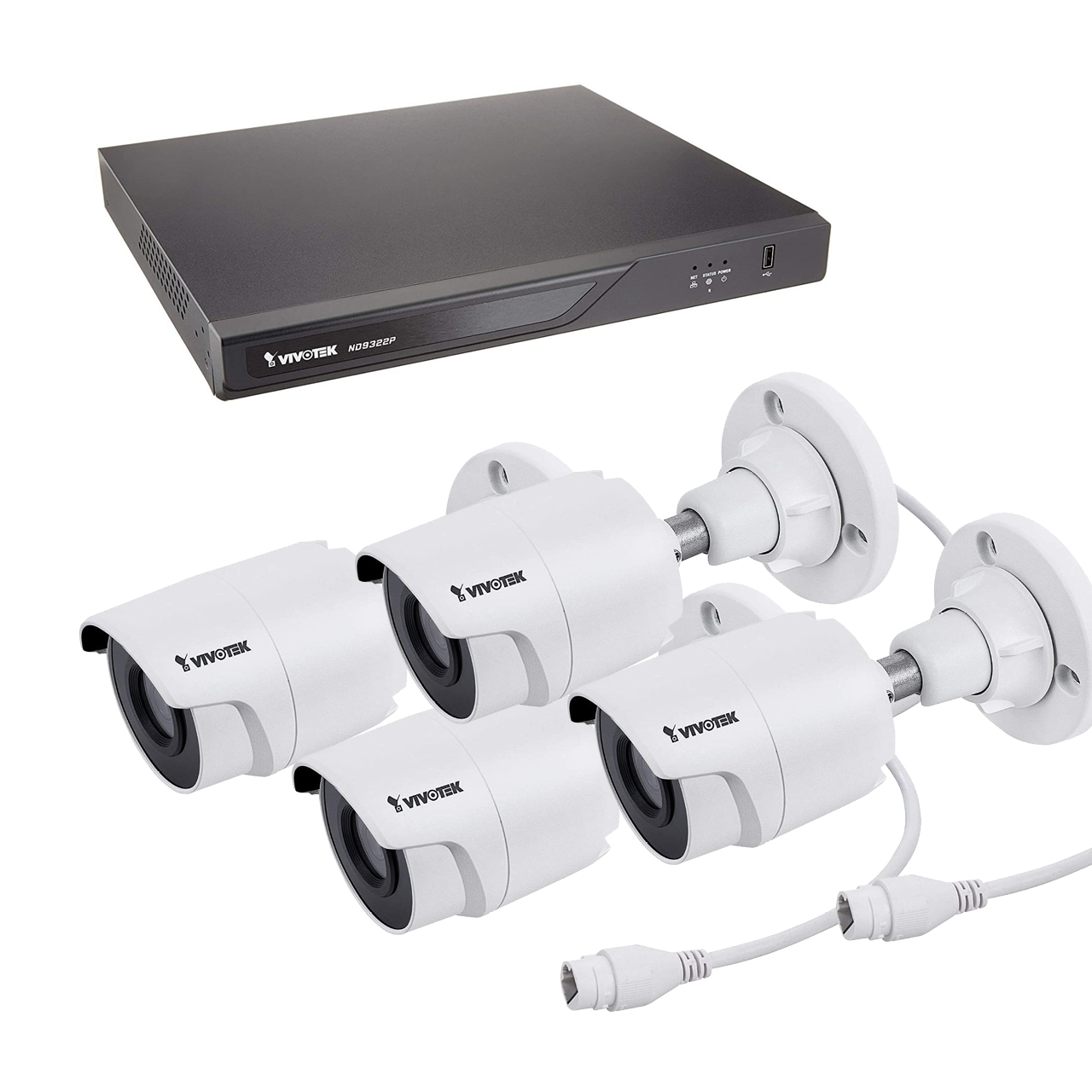 VIVOTEK NVR Bullet Outdoor Bundle ND9322P-v2 + 4x IB9380-H