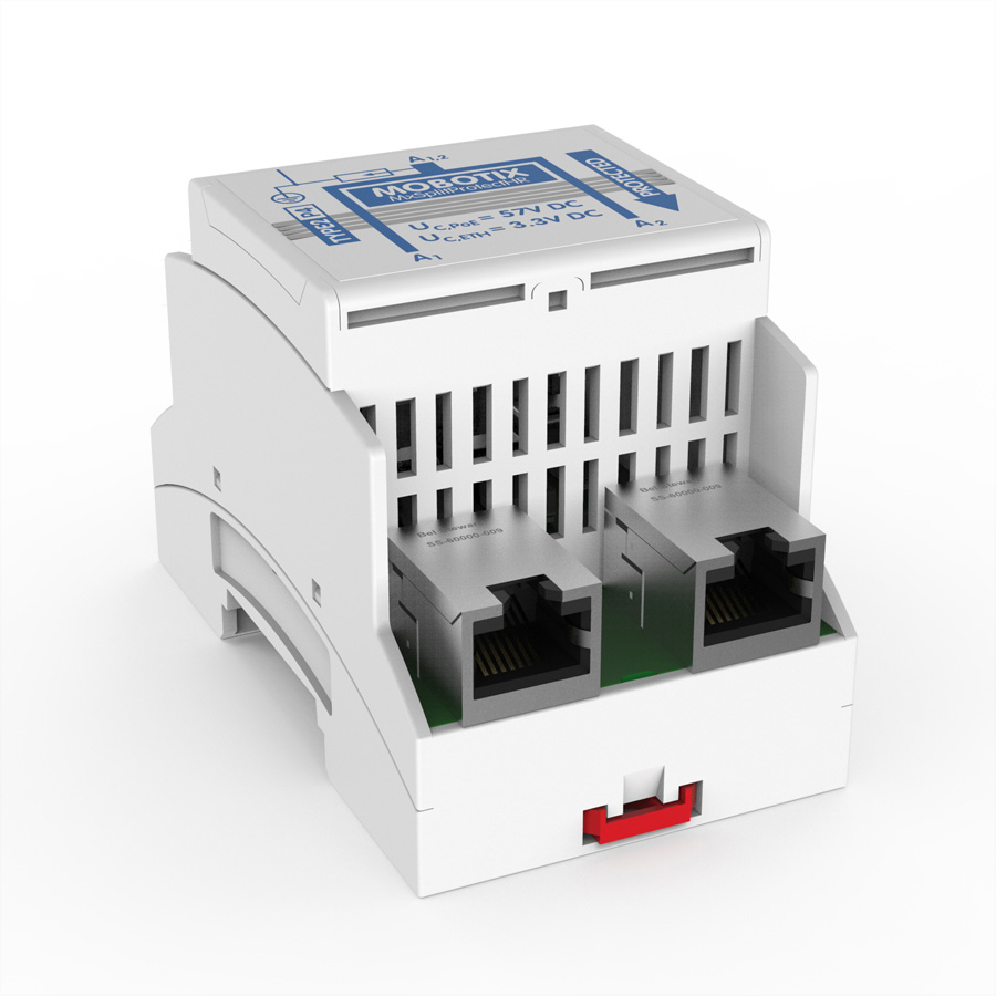 MOBOTIX Installations-Box SplitProtect auf Hutschienenmodul (Mx-A-SPA-HR)