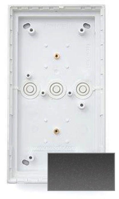 MOBOTIX MX-OPT-Box-2-EXT-ON-DG 2er Aufputzgehäuse, dunkelgrau