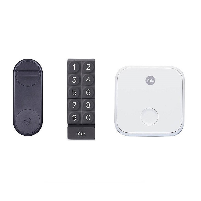 Yale Linus Smart Lock Anthrazit Set
